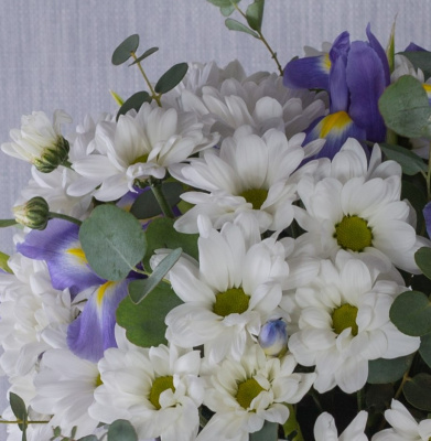 Коробка с цветами Девчата Арт 36147 с хризантемой
